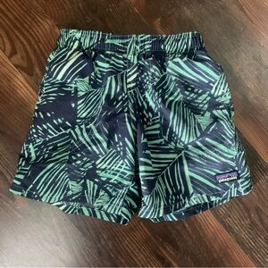 Patagonia Boys Swim Trunks- Rain Fern